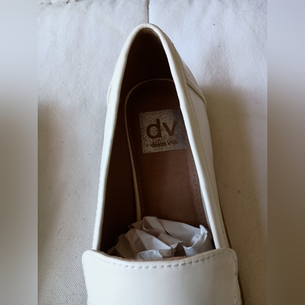 Dolce Vida Women's Leather Cream Loafers_7 - Picture 2 of 7